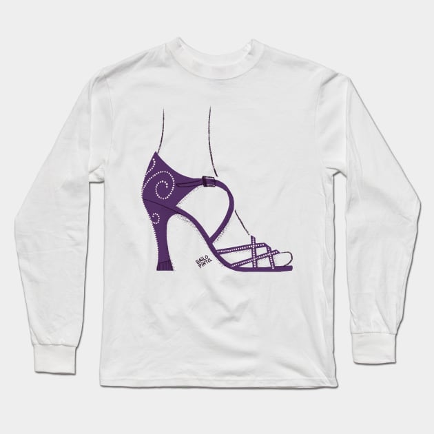 Salsa Dance Shoes Long Sleeve T-Shirt by bailopinto